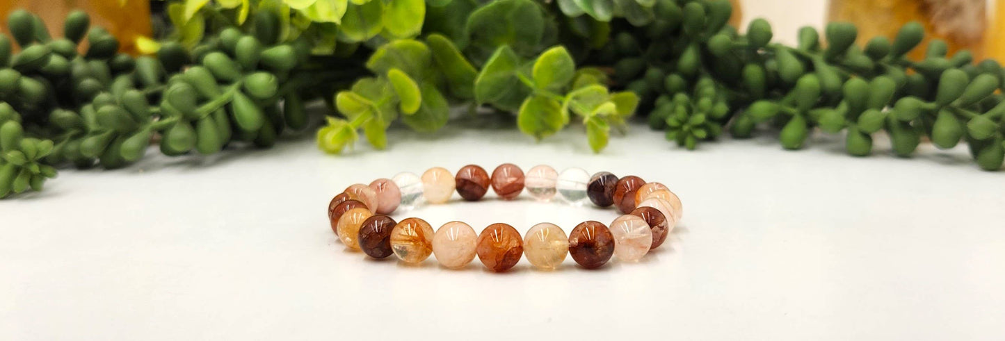 Fire & Focus Bracelet - Hematoid Quartz
