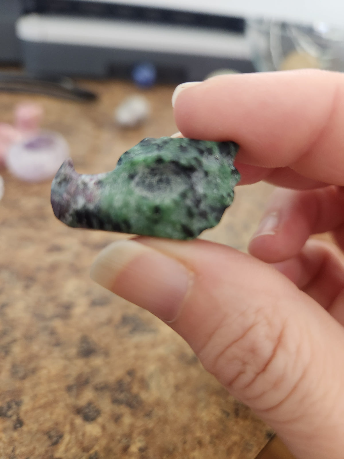 Ruby in Zoisite Mini Dragon Head -Big Fat Magick
