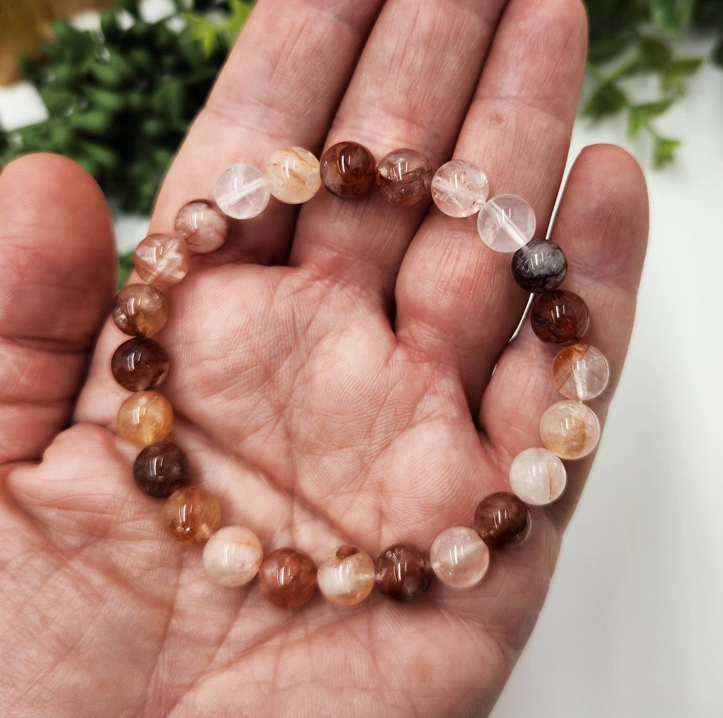 Fire & Focus Bracelet - Hematoid Quartz