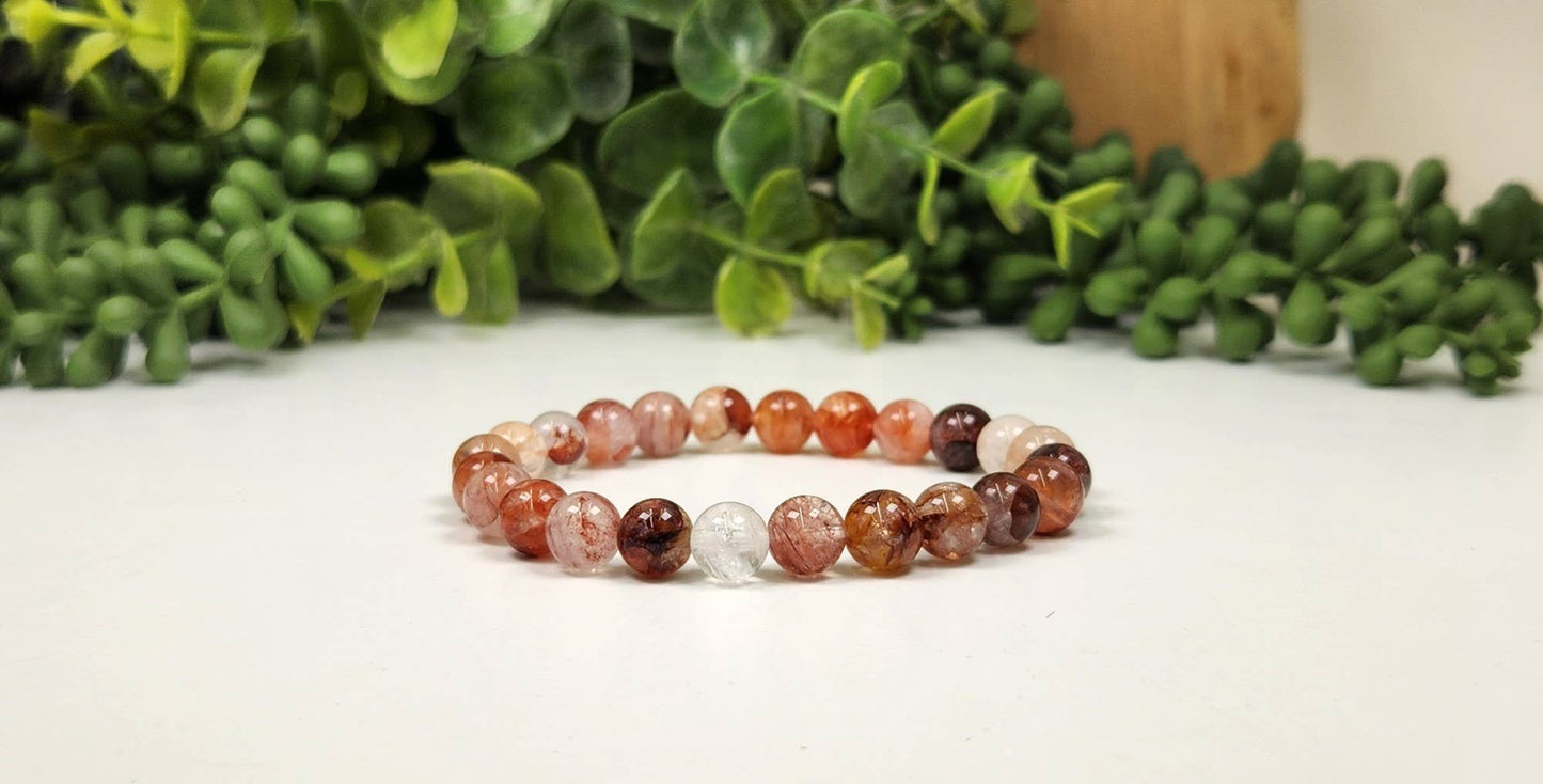 Fire & Focus Bracelet - Hematoid Quartz