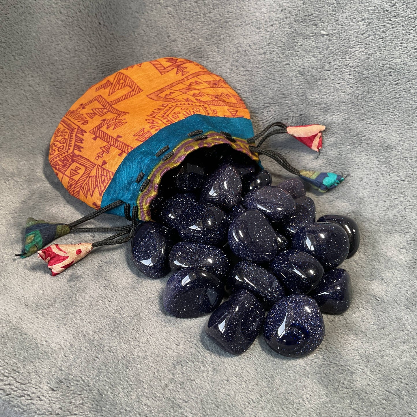 Blue Goldstone Tumble