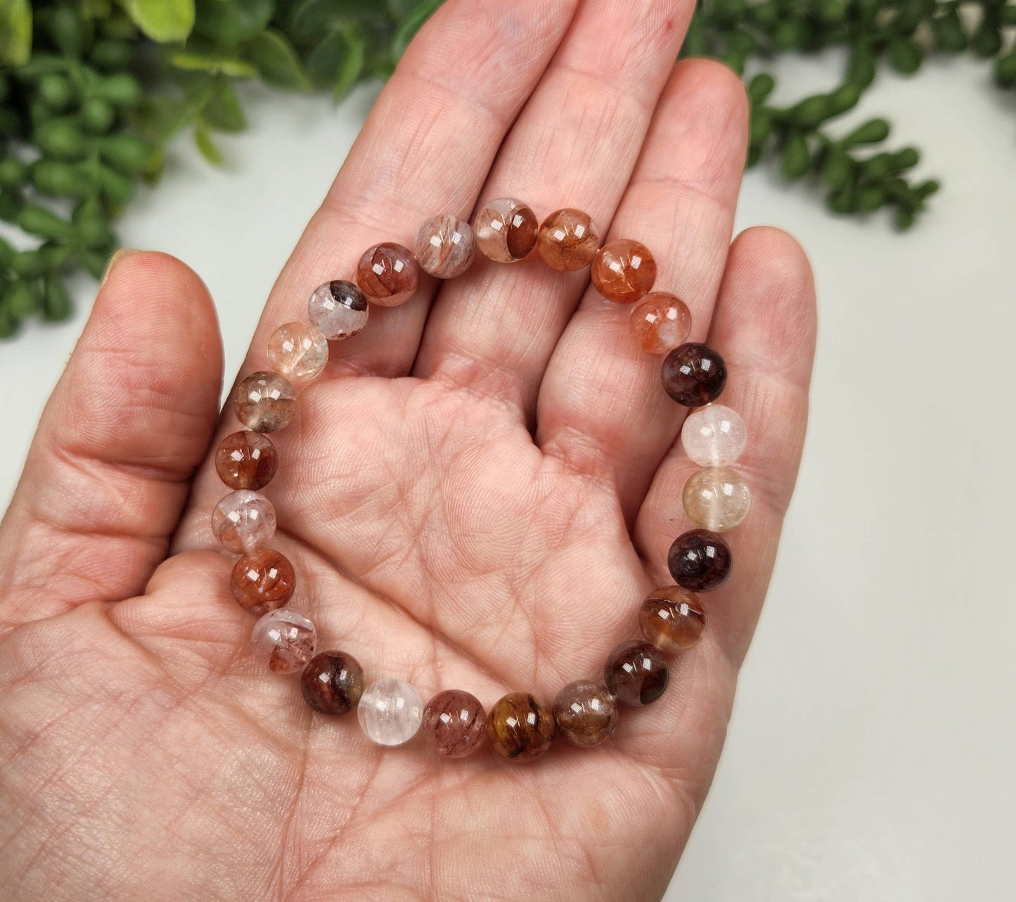 Fire & Focus Bracelet - Hematoid Quartz
