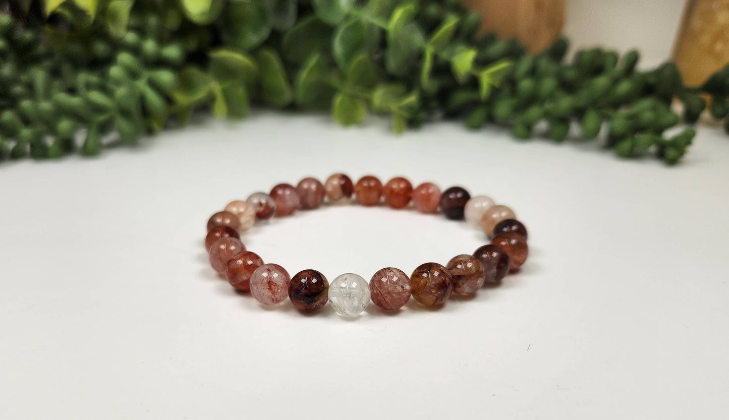 Fire & Focus Bracelet - Hematoid Quartz