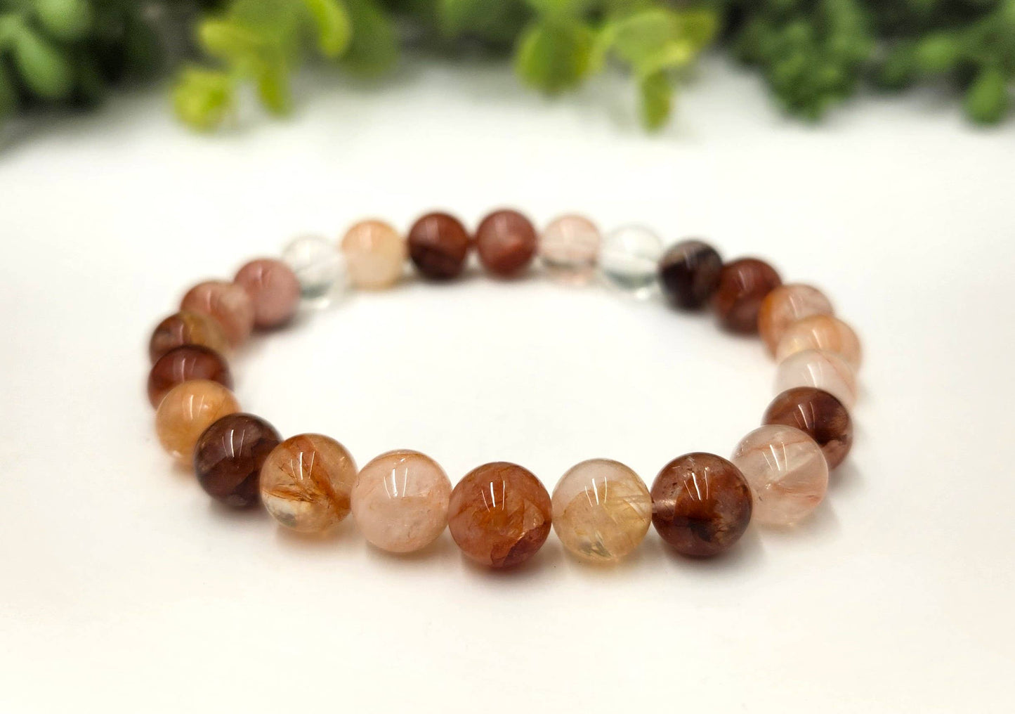 Fire & Focus Bracelet - Hematoid Quartz