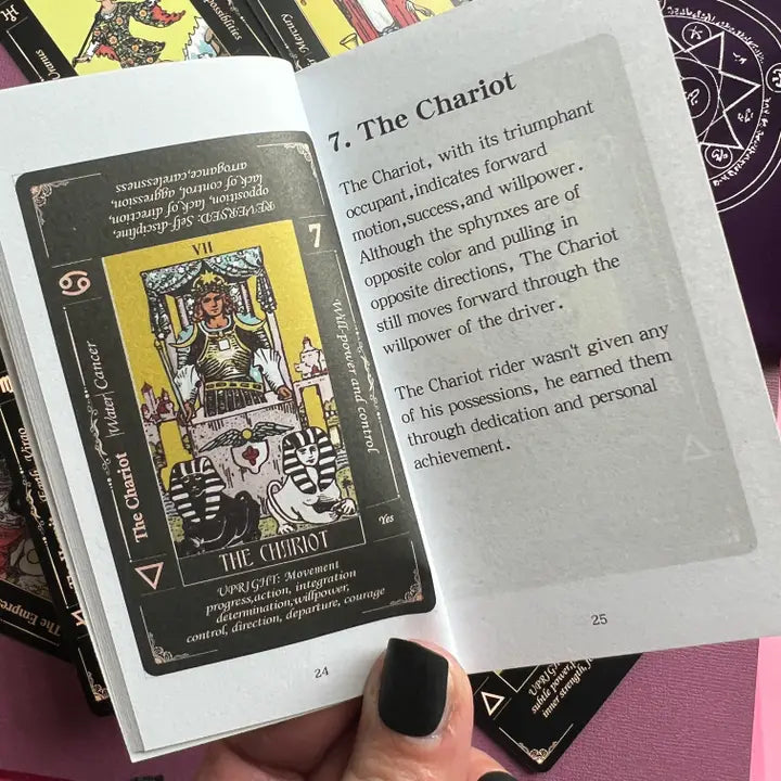 Beginners Tarot Cards with Meanings and Keywords and Bag
