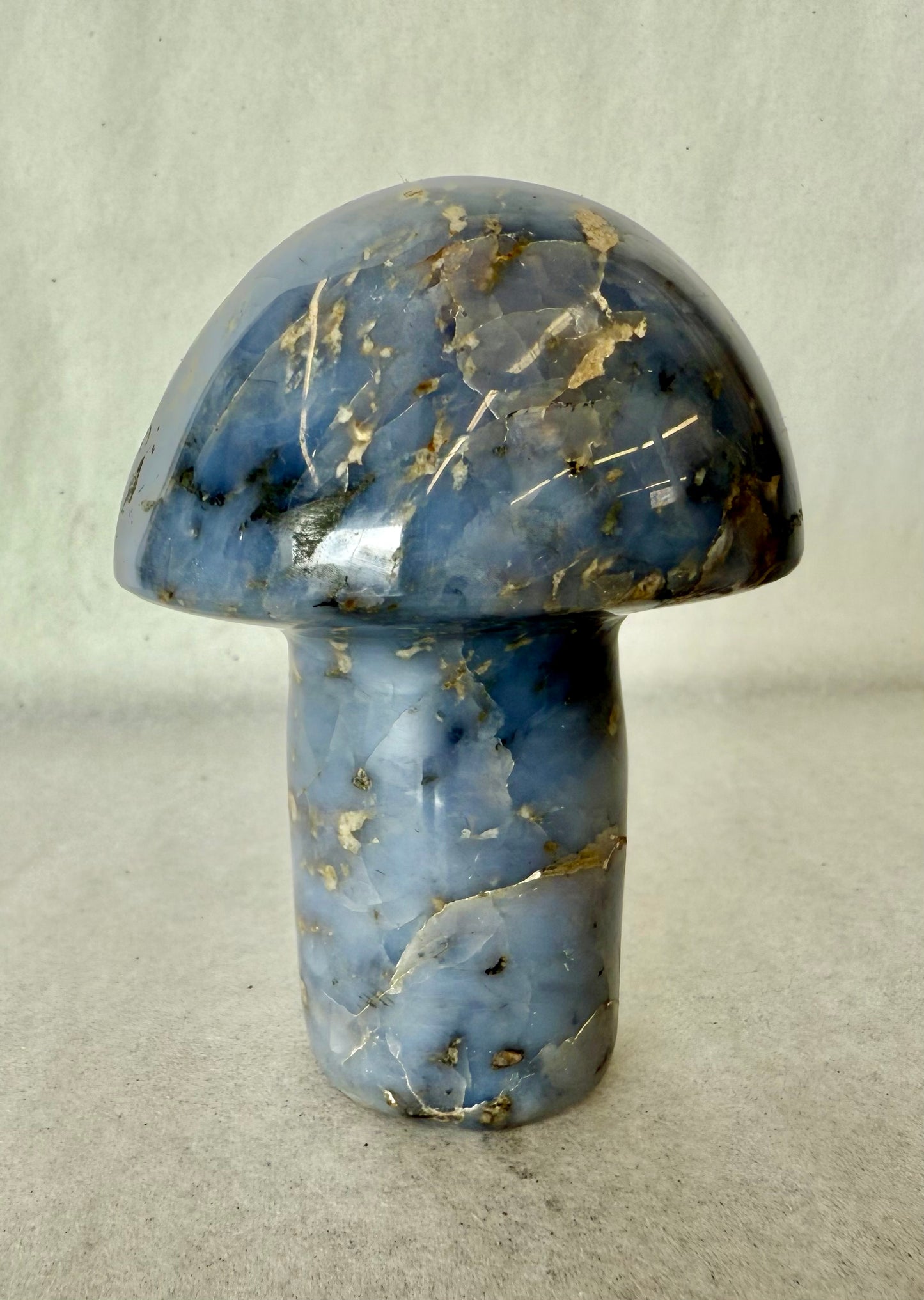 Blue Quartz Mushroom