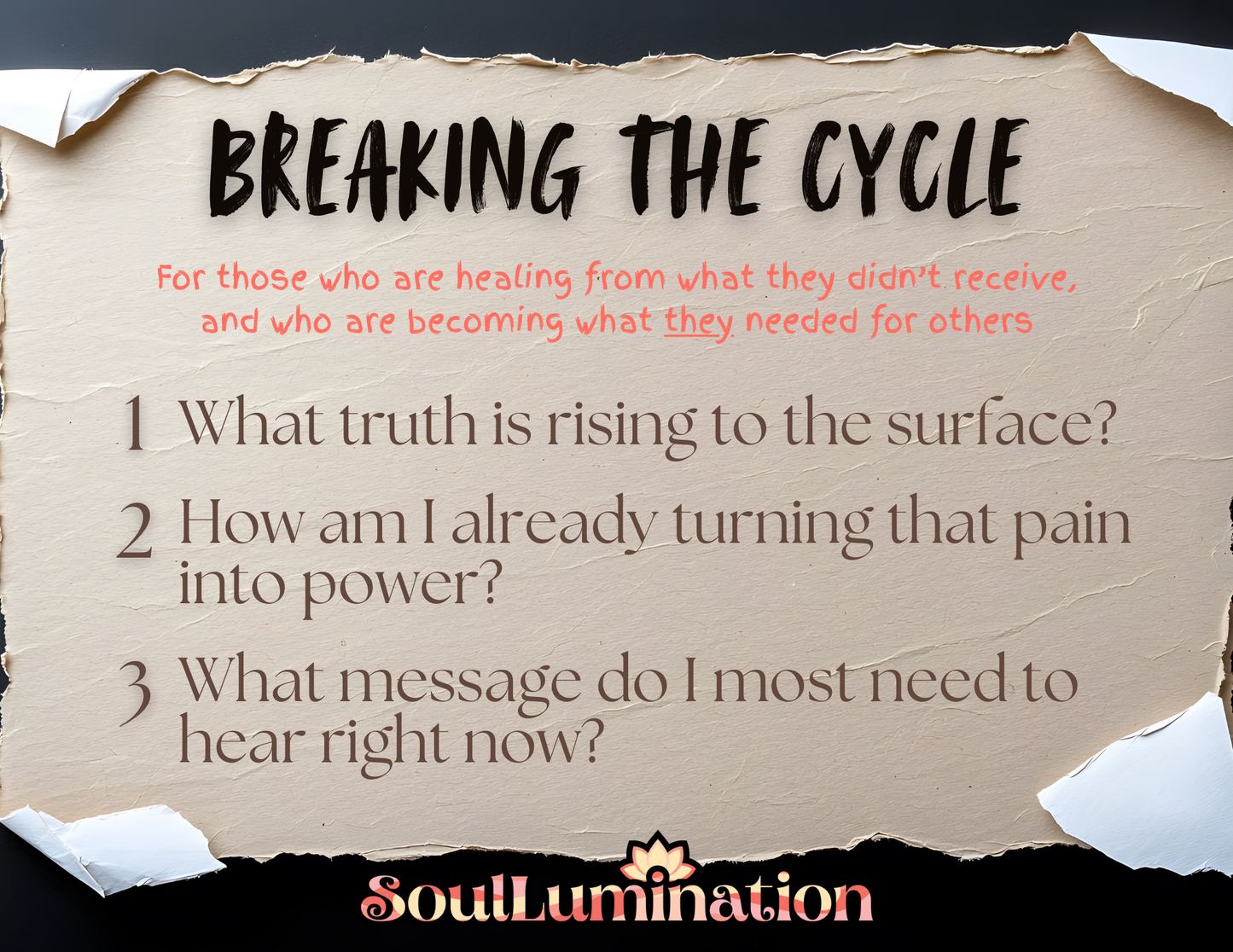 Breaking the Cycle Tarot Spread