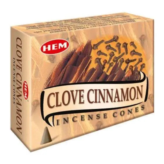 HEM Clove Cinnamon Incense Cones - 10 pack
