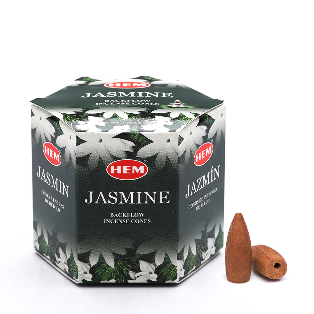 Hem Jasmine Backflow Incense Cones - 40 pack