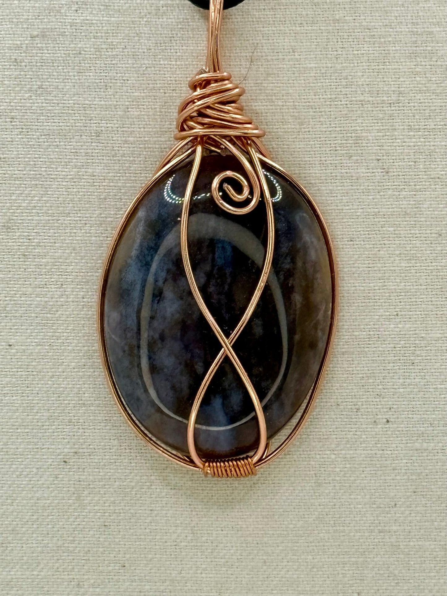 Ocean Jasper Hand-Wrapped Pendant