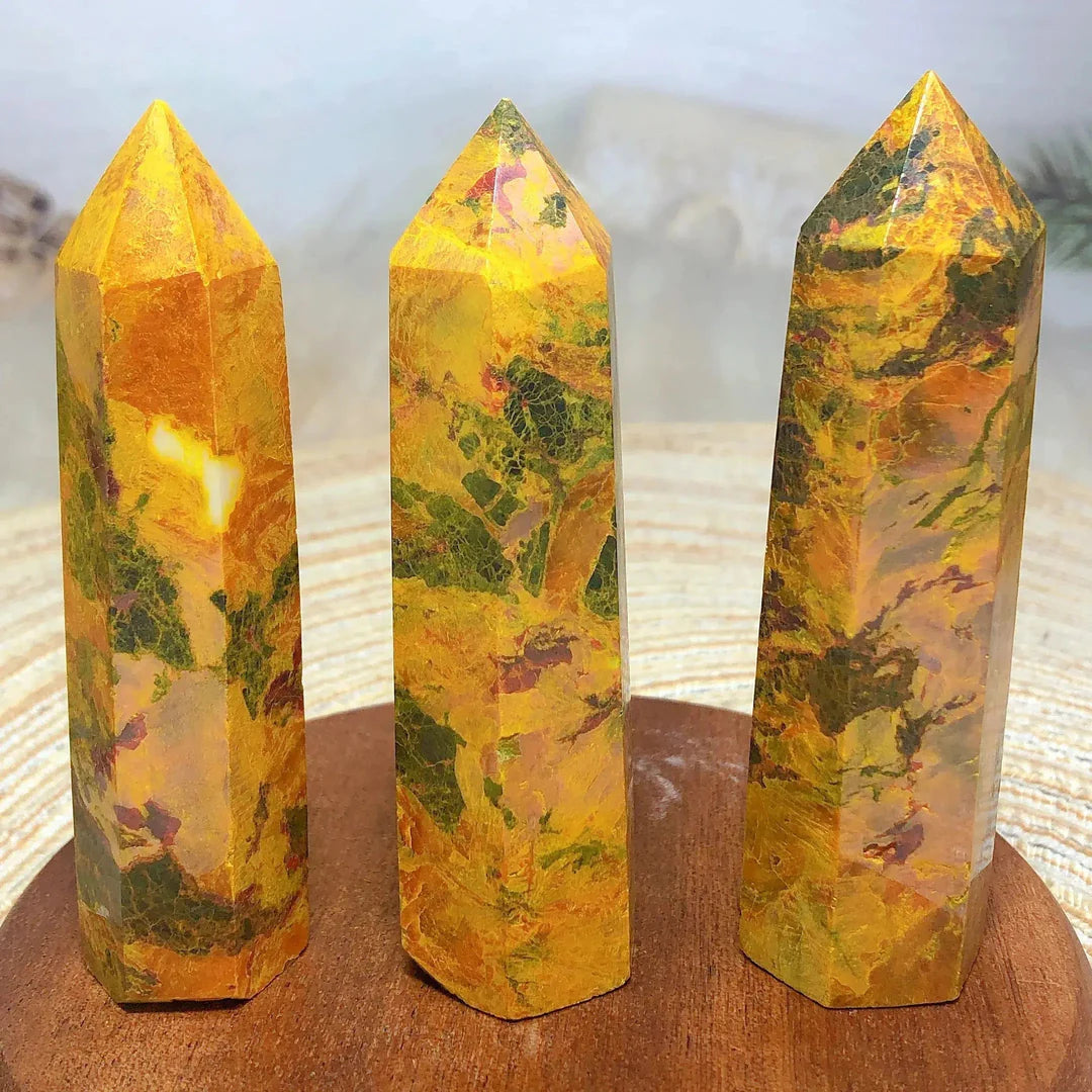 Realgar Jasper Pillar