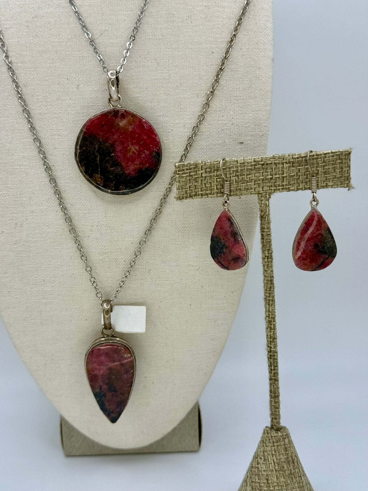 Rhodonite Earrings