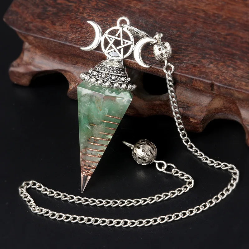 Crystal Pendulum - Hecate, Three Phases Moon