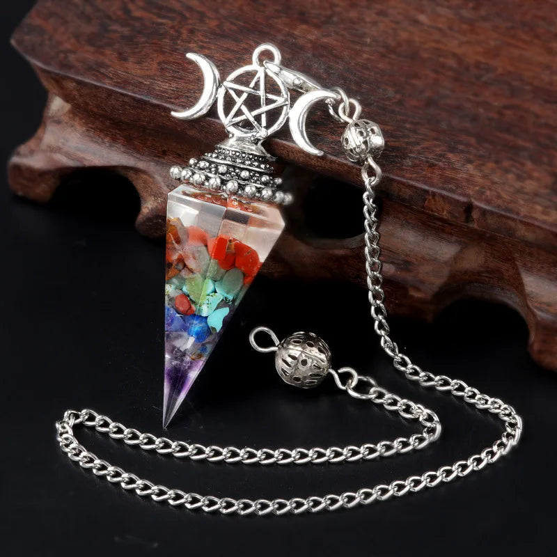 Crystal Pendulum - Hecate, Three Phases Moon