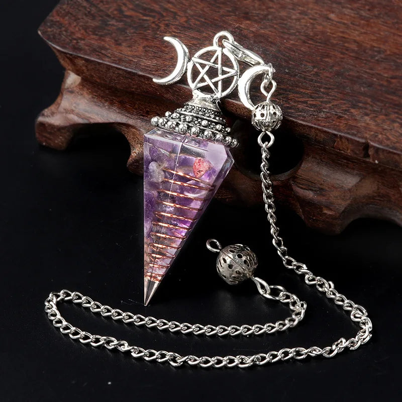 Crystal Pendulum - Hecate, Three Phases Moon