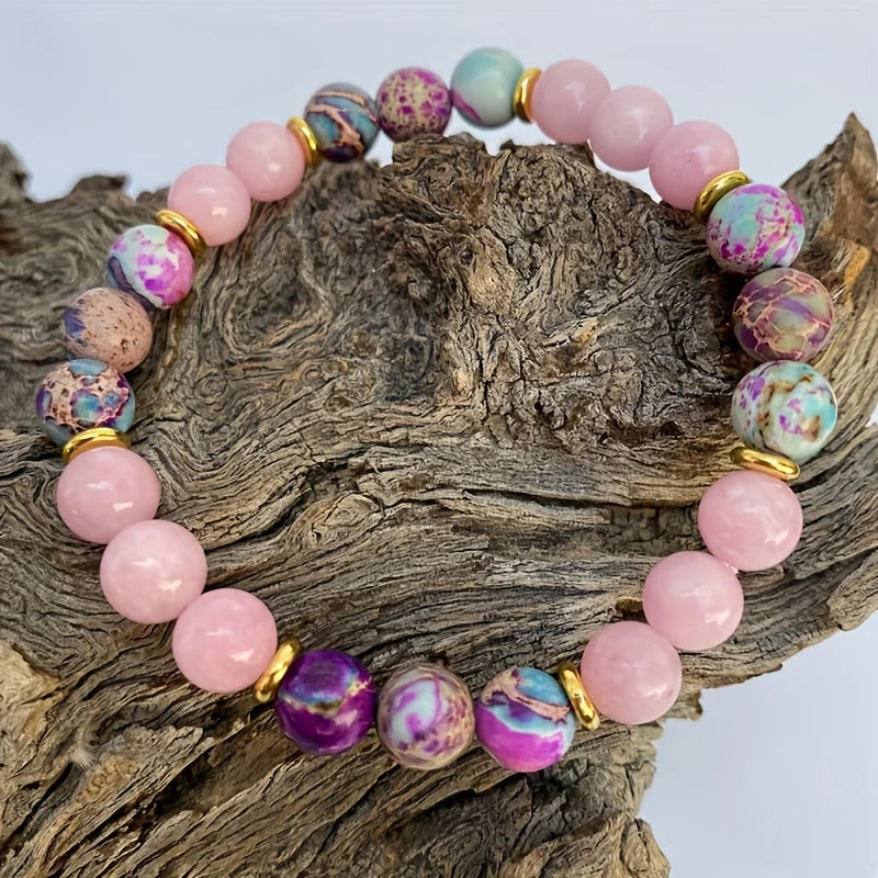 Attract Love Bracelet – Imperial Jasper and Rose Quartz