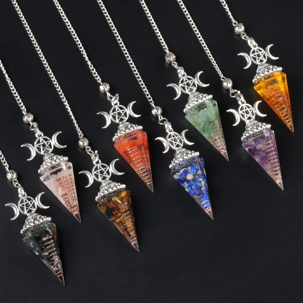 Crystal Pendulum - Hecate, Three Phases Moon