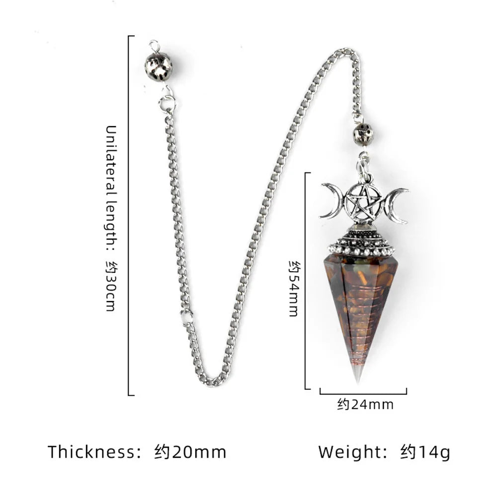 Crystal Pendulum - Hecate, Three Phases Moon