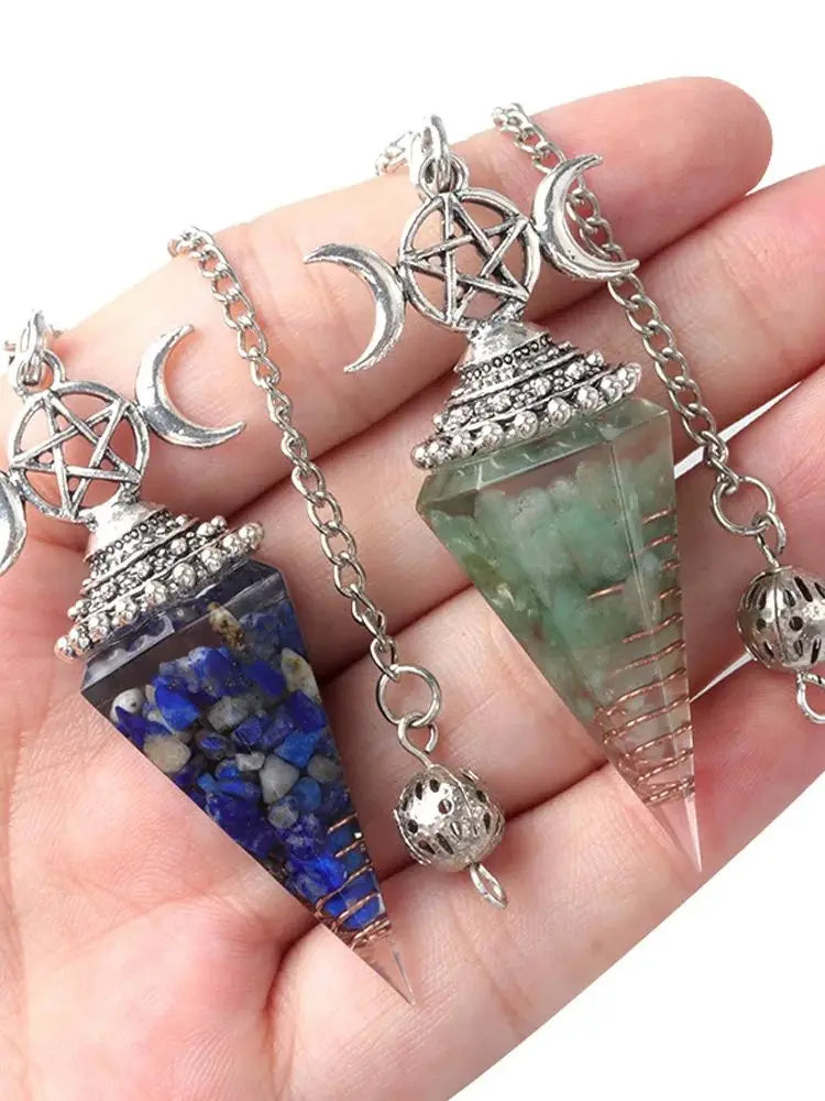 Crystal Pendulum - Hecate, Three Phases Moon
