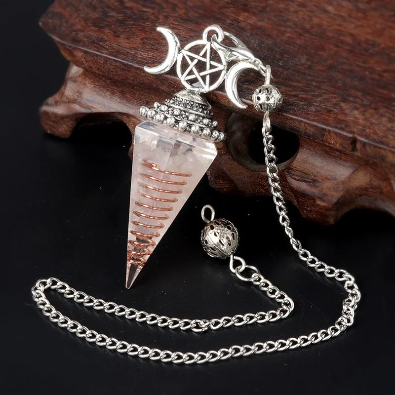 Crystal Pendulum - Hecate, Three Phases Moon