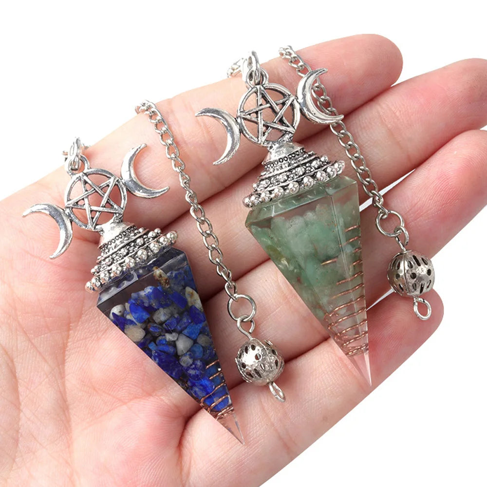 Crystal Pendulum - Hecate, Three Phases Moon
