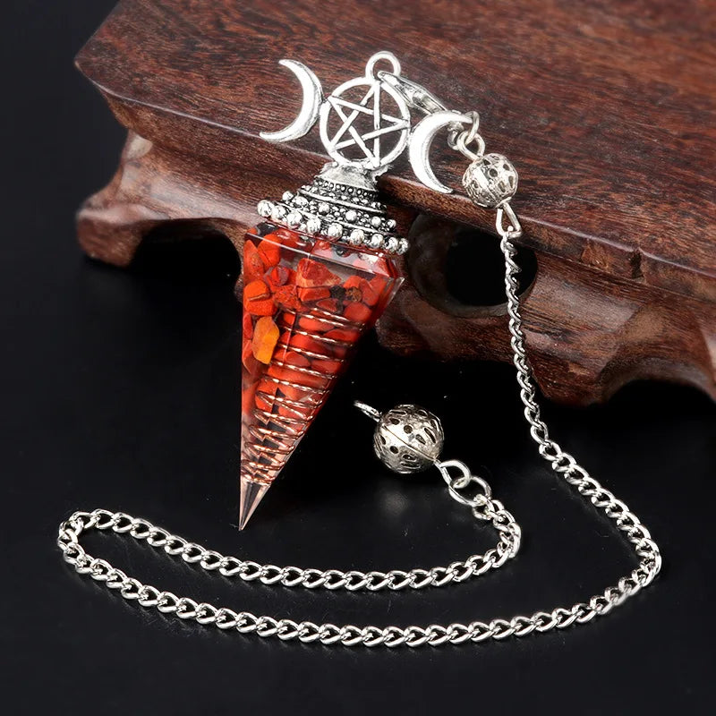 Crystal Pendulum - Hecate, Three Phases Moon