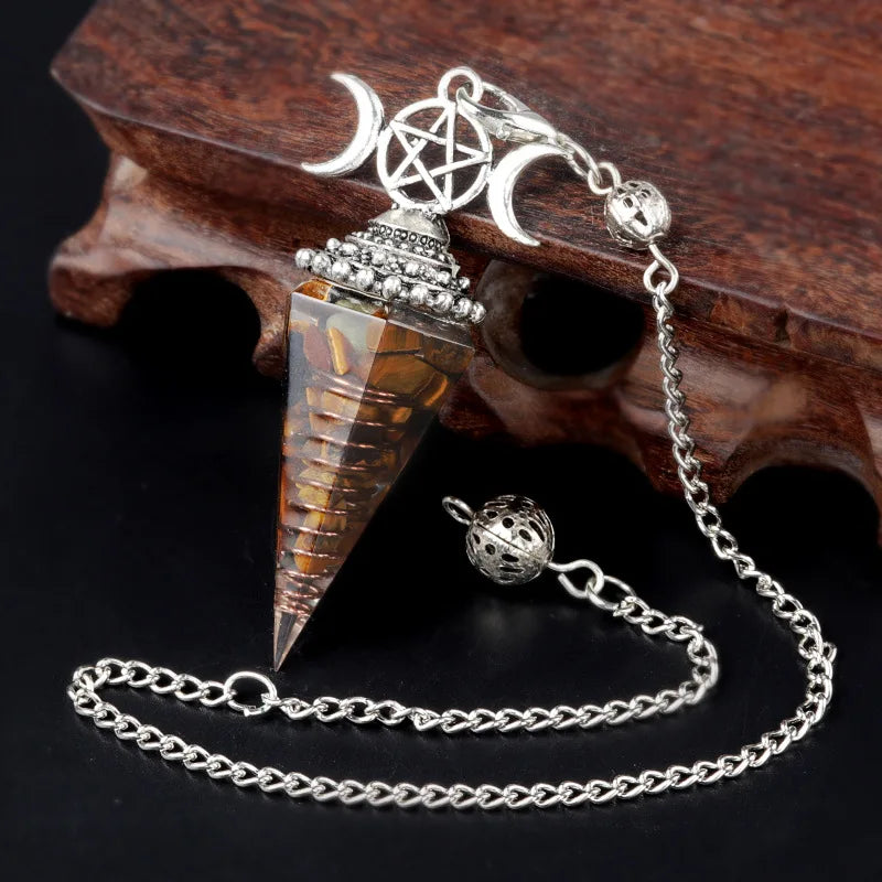 Crystal Pendulum - Hecate, Three Phases Moon