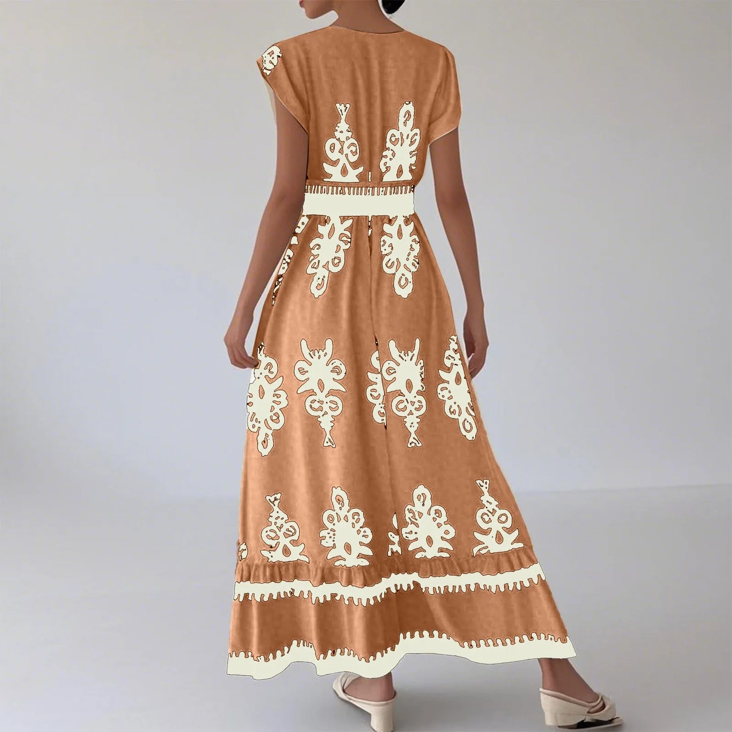 Maxi Boho Print Dress