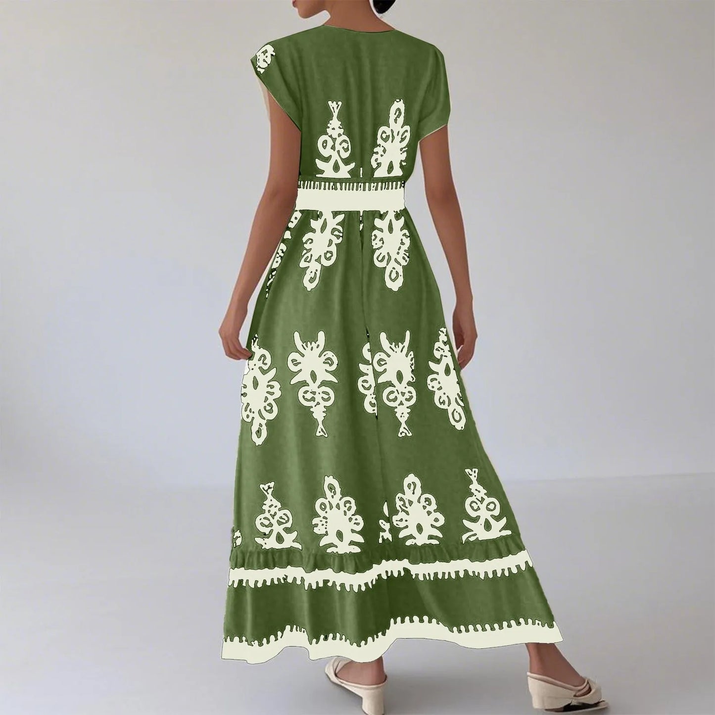 Maxi Boho Print Dress