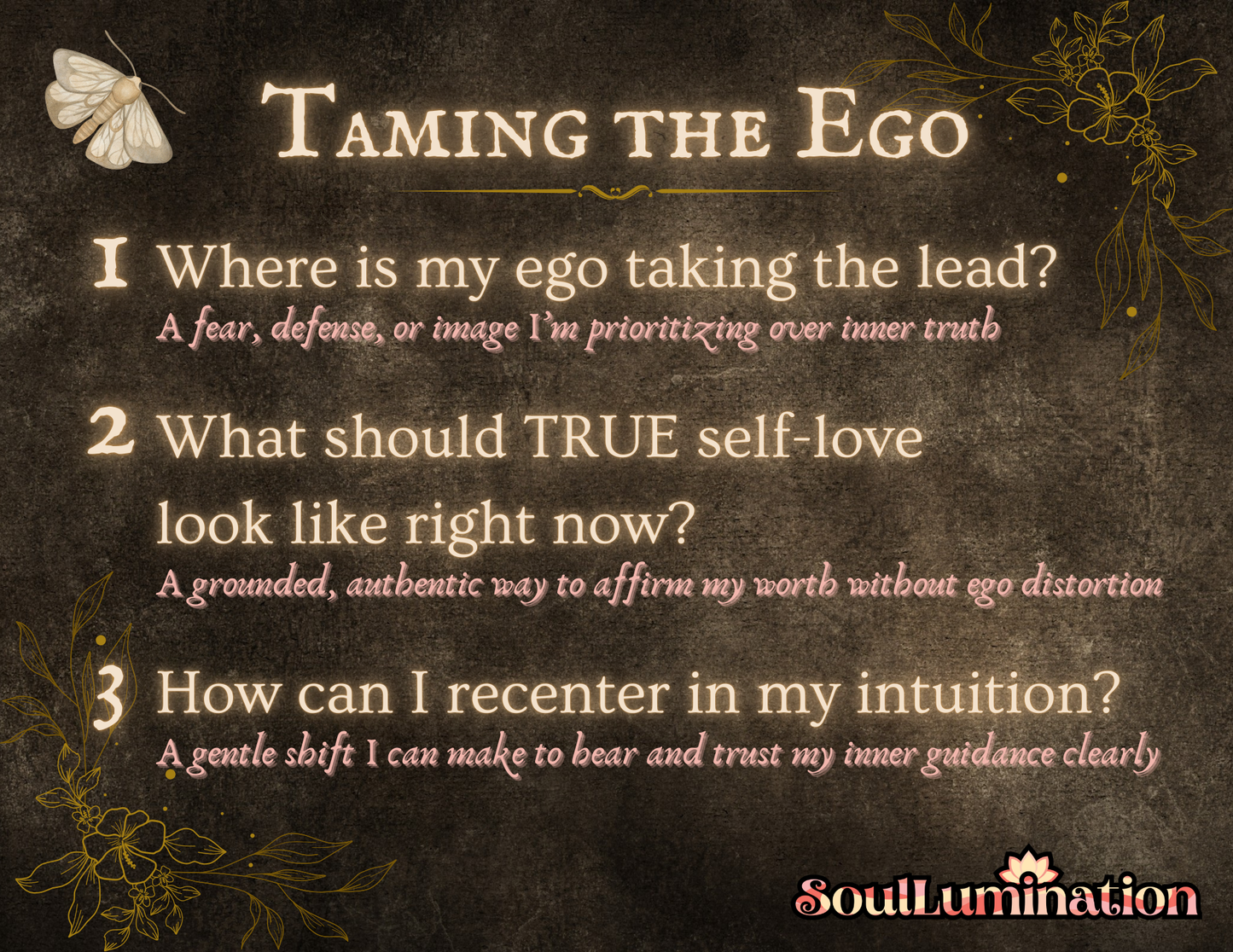 Taming the Ego Tarot Spread
