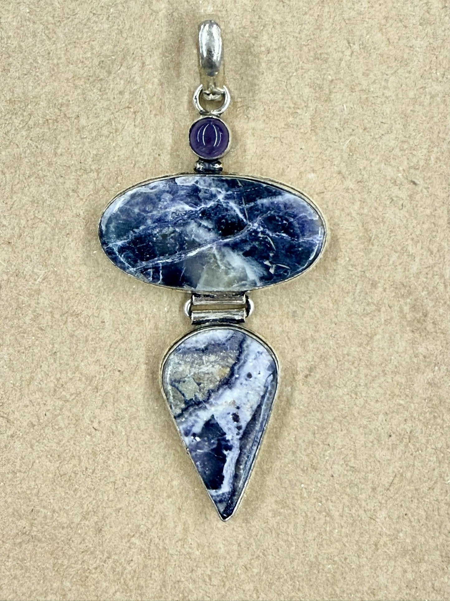 Tiffany Jasper and Amethyst Pendant