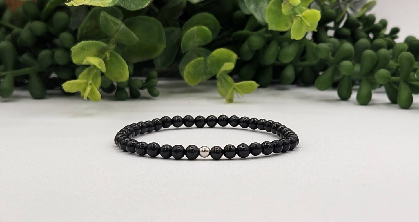 PROTECTION/EMF CONTROL- Shungite Bracelet 4mm