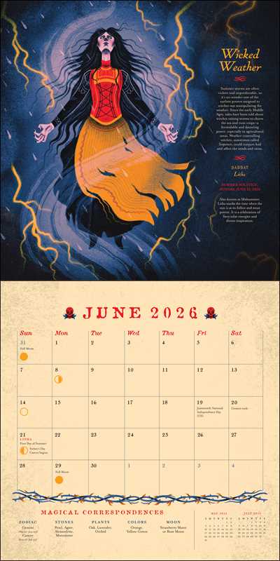 Seasons of the Witch 2026 Wall Calendar