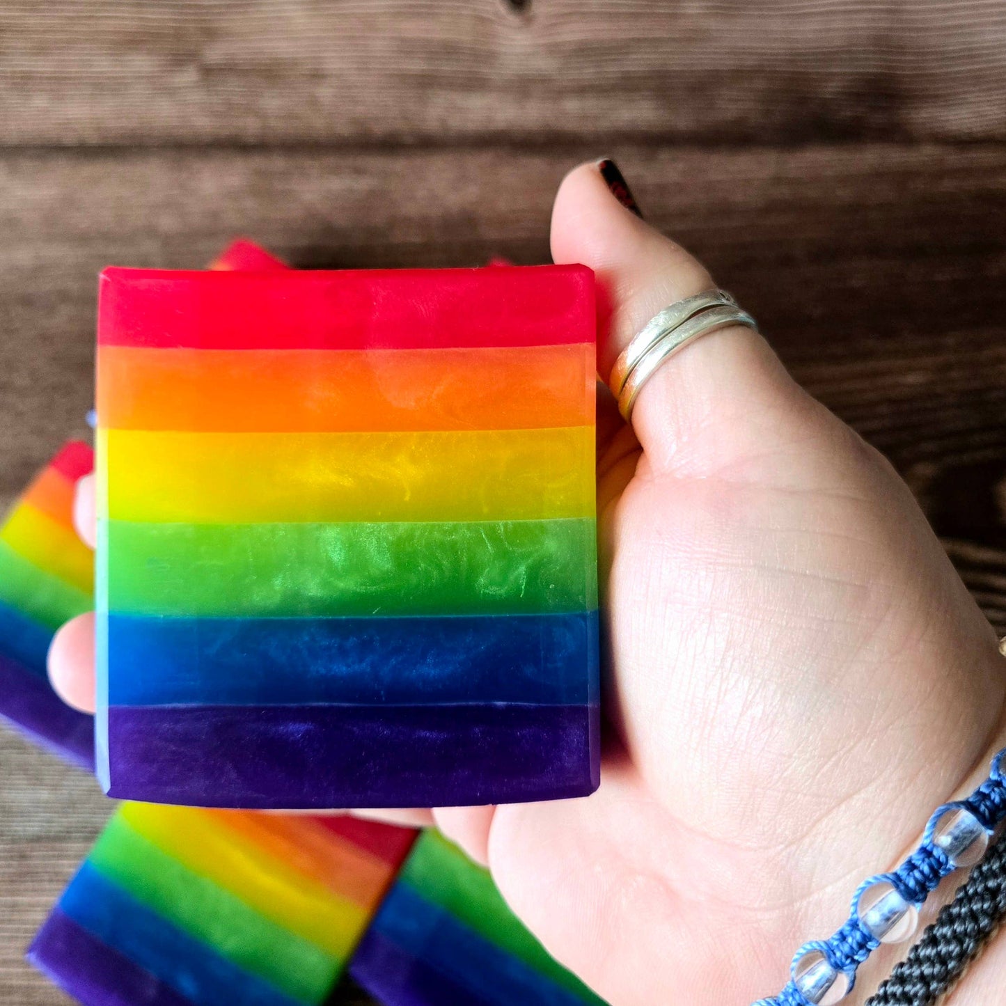 Rainbow Pride Handcrafted Soap