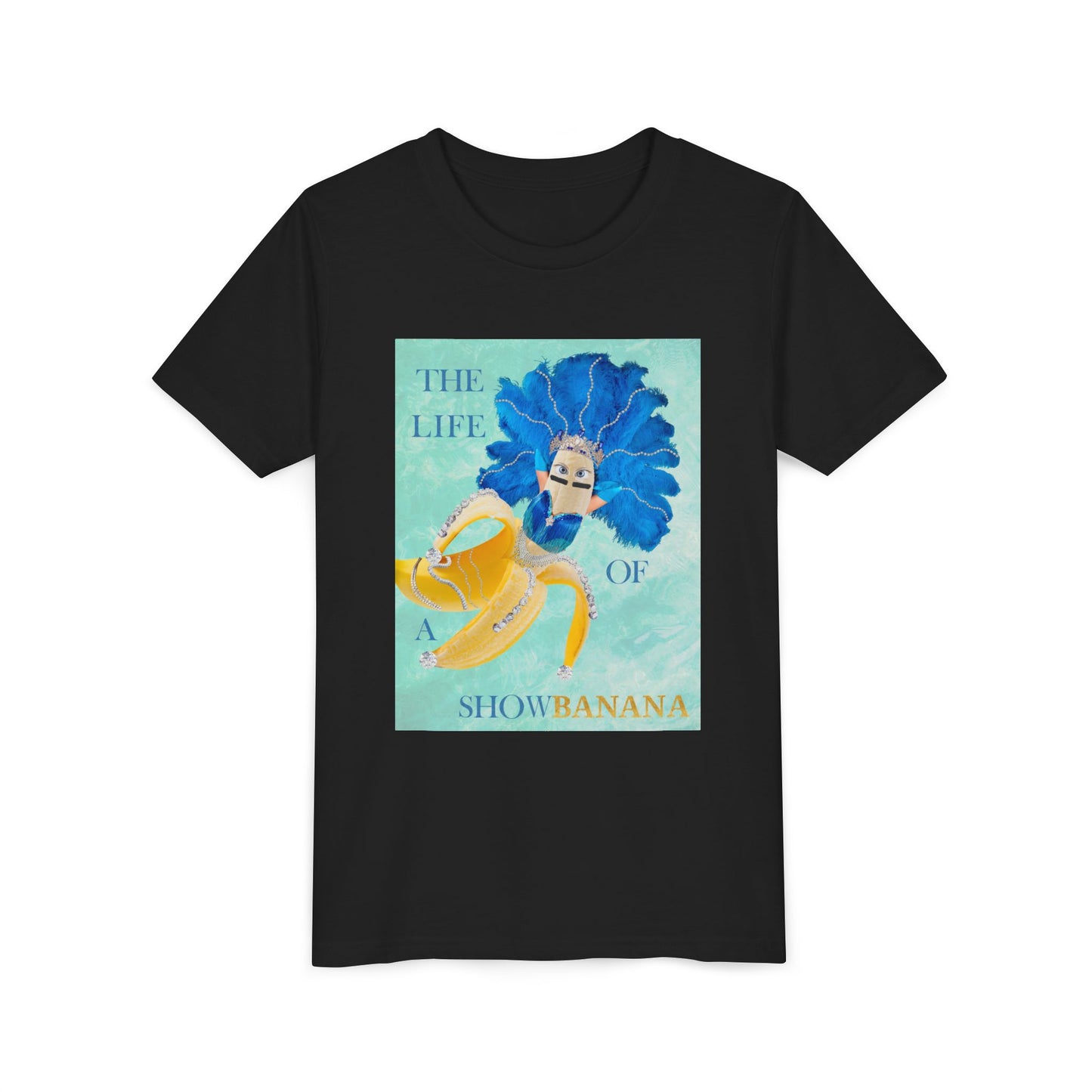 Youth Short Sleeve Tee—The Life of a Showbanana, Funny Kids Tee, Cute Gift for Birthdays, Summer Fun, Beach Day Outfit, Tropical Vibes