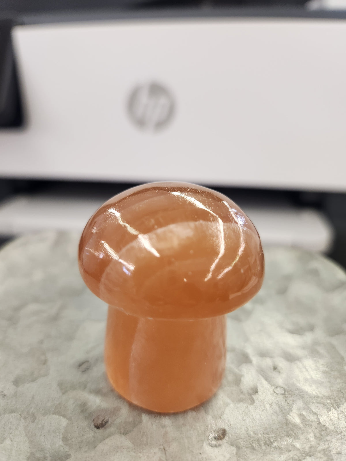 Honey Calcite Mushroom
