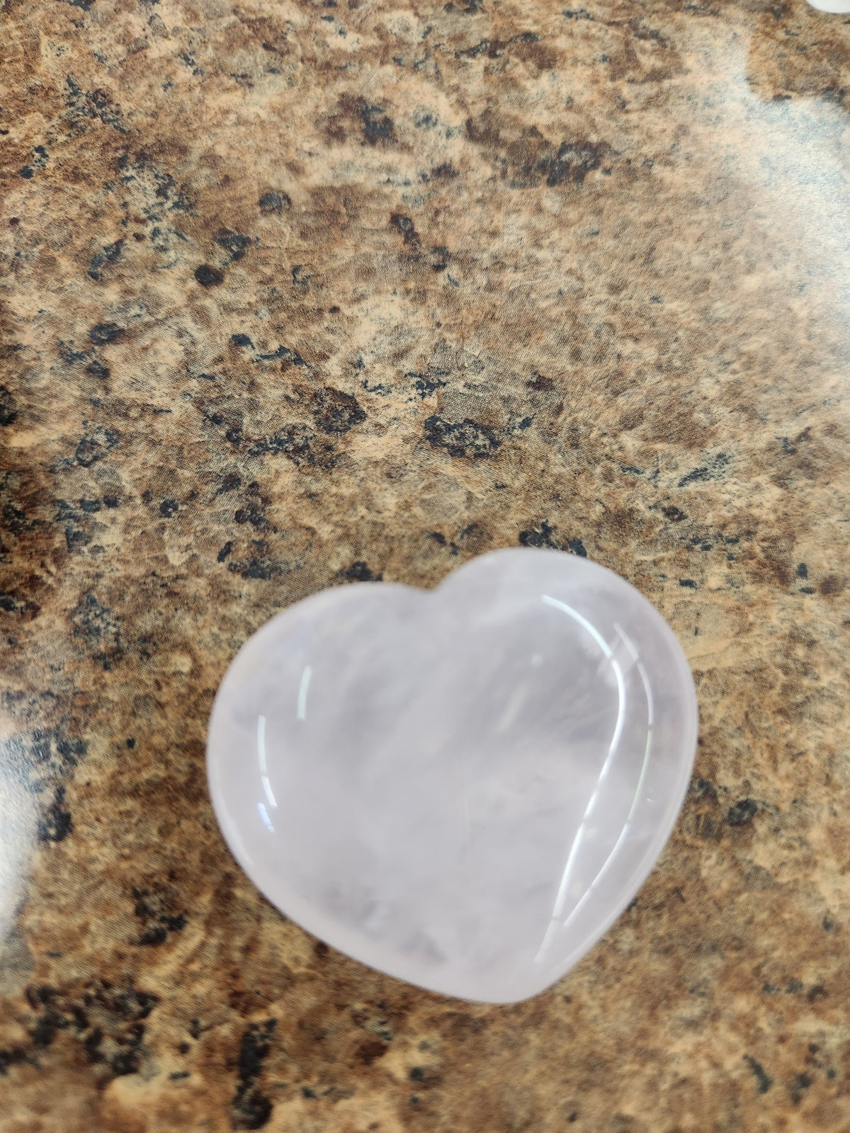 Rose Quartz Heart Carving- Big Fat Magick