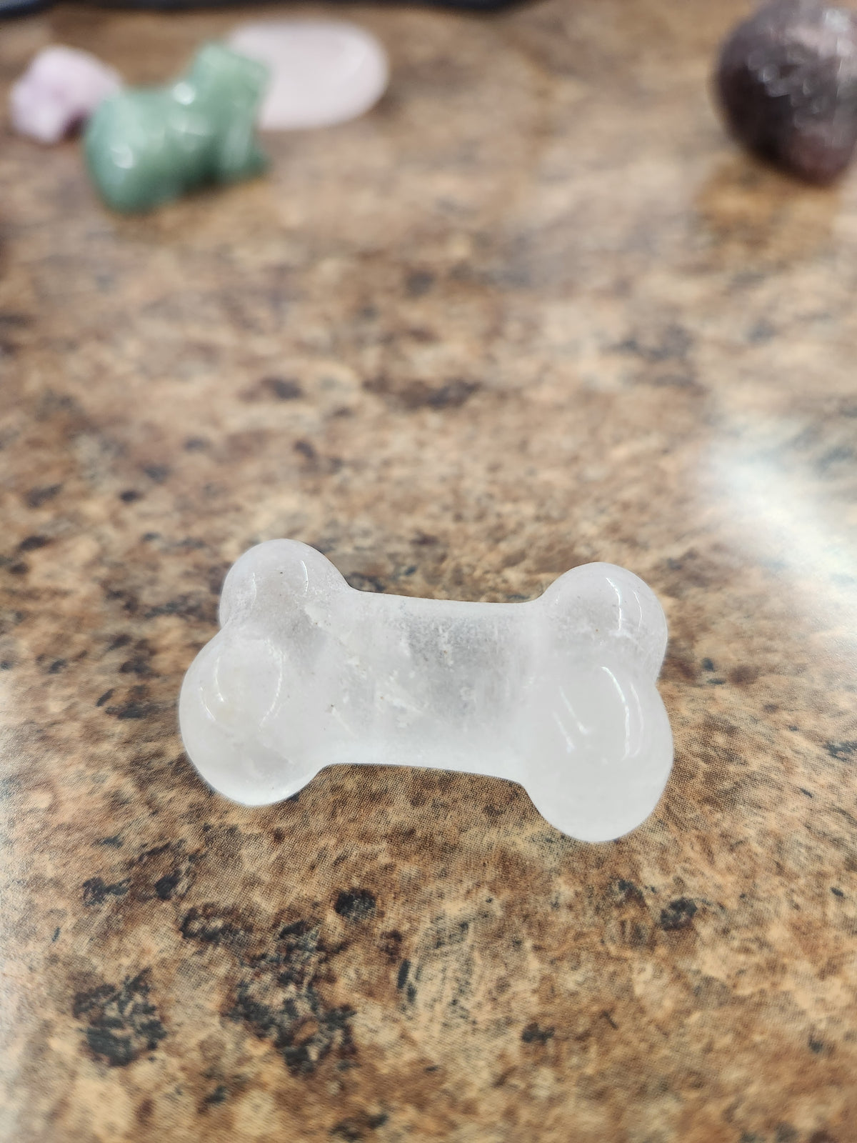 Clear Quartz Bone Carving- Big Fat Magick