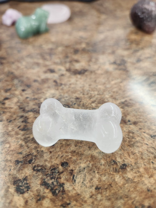 Clear Quartz Bone Carving- Big Fat Magick