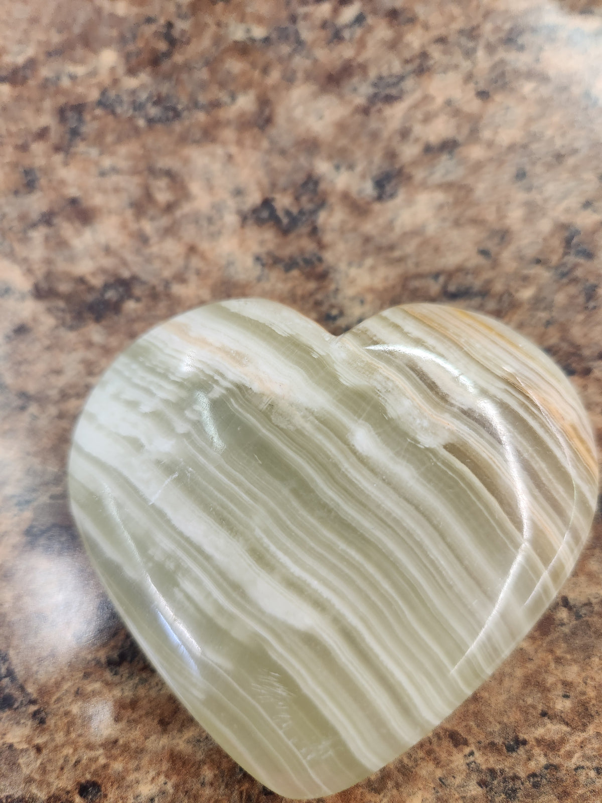 Banded Calcite Heart- Big Fat Magick