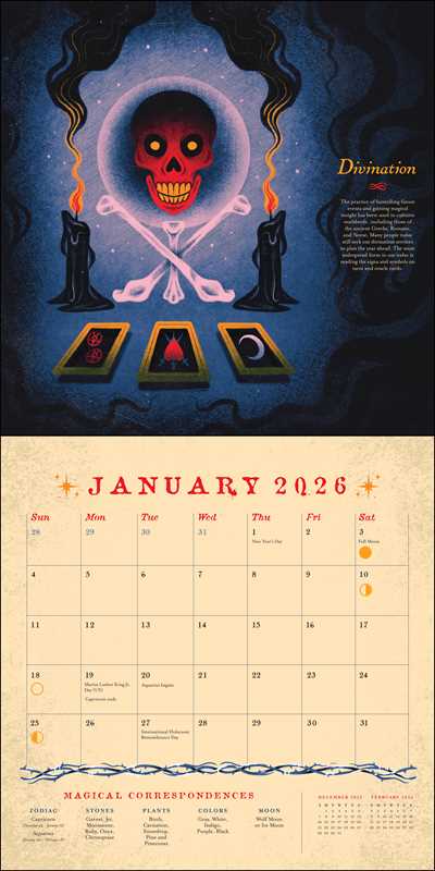 Seasons of the Witch 2026 Wall Calendar