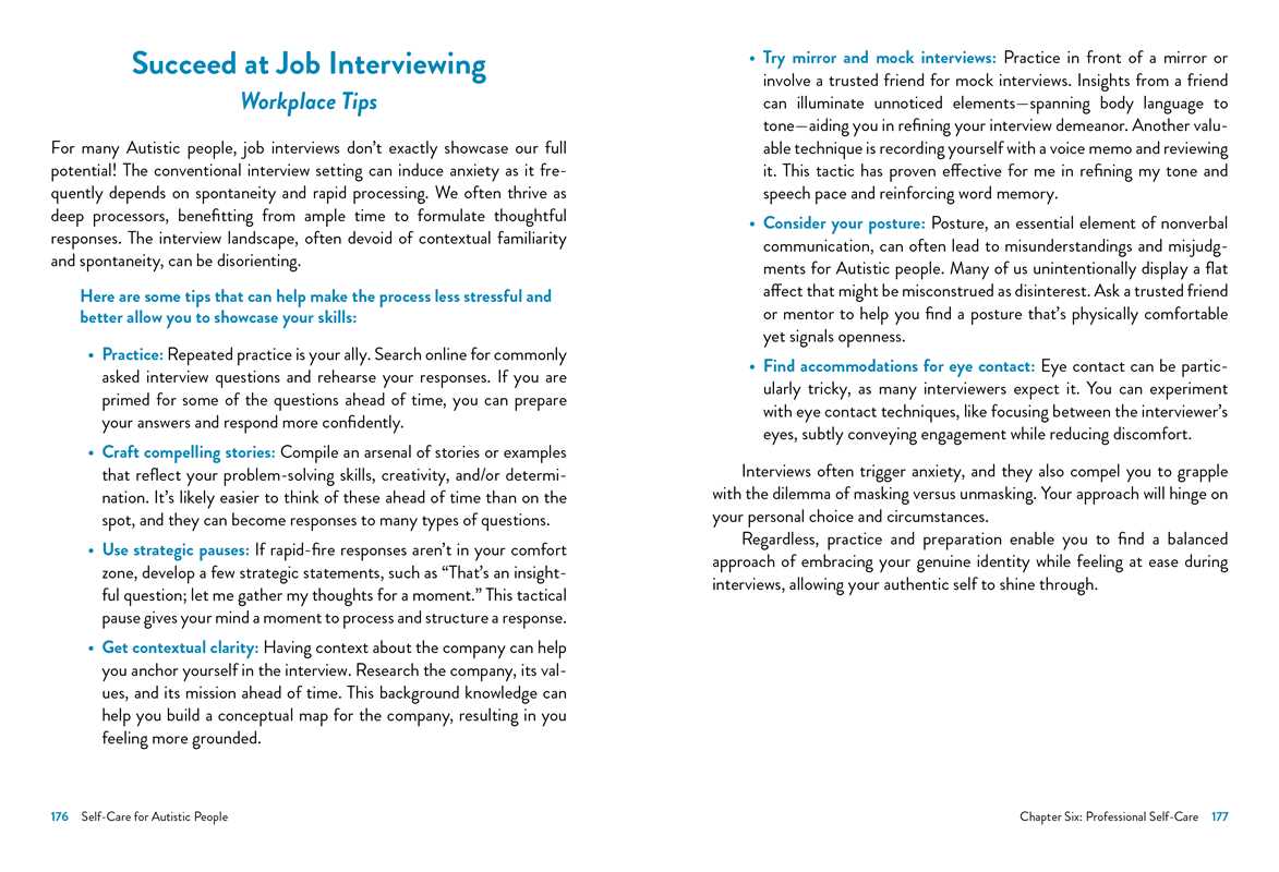 Self-Care for Autistic People