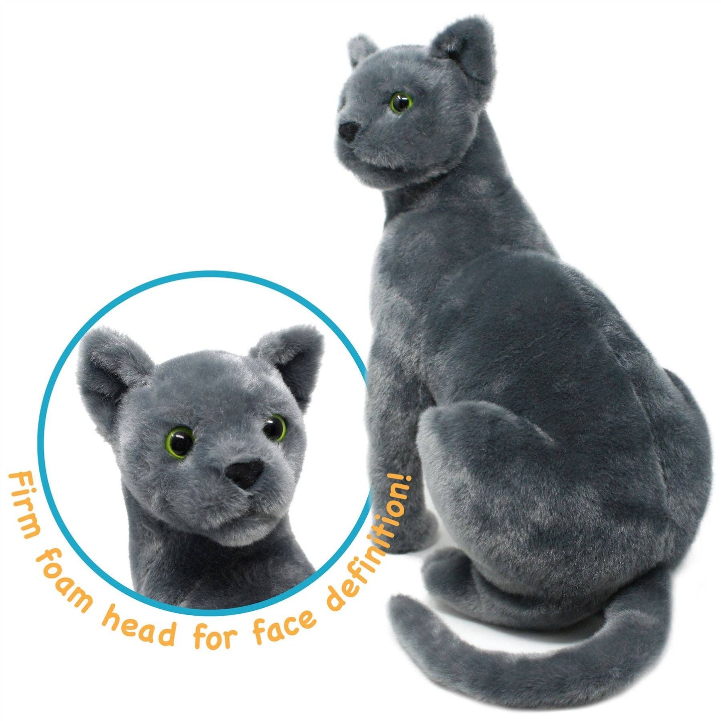 Lulu The Russian Blue Cat | 13 Inch Stuffed Animal Plush