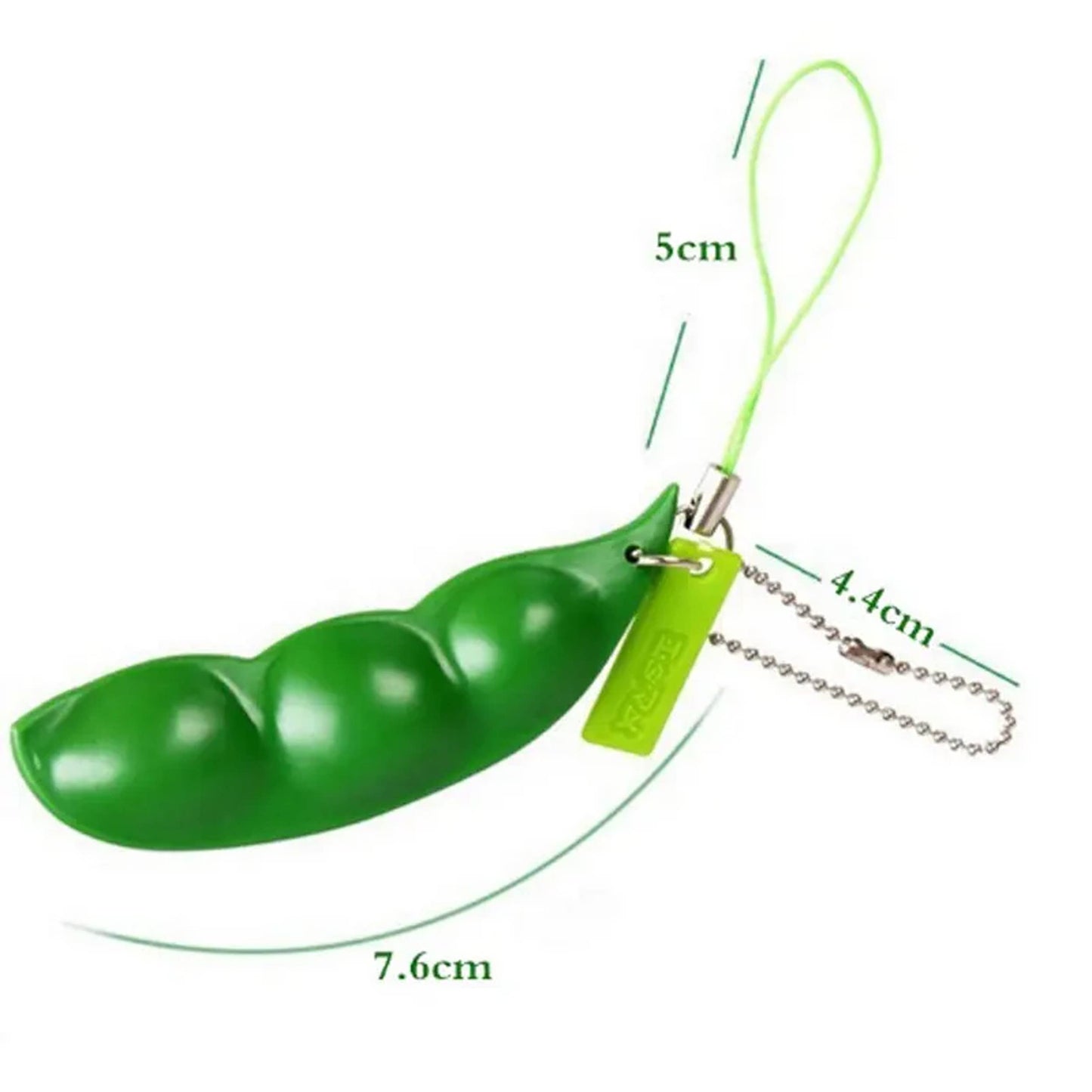 Pea Pod Fidget Keychain