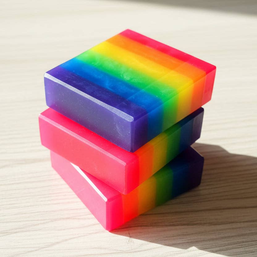 Rainbow Pride Handcrafted Soap