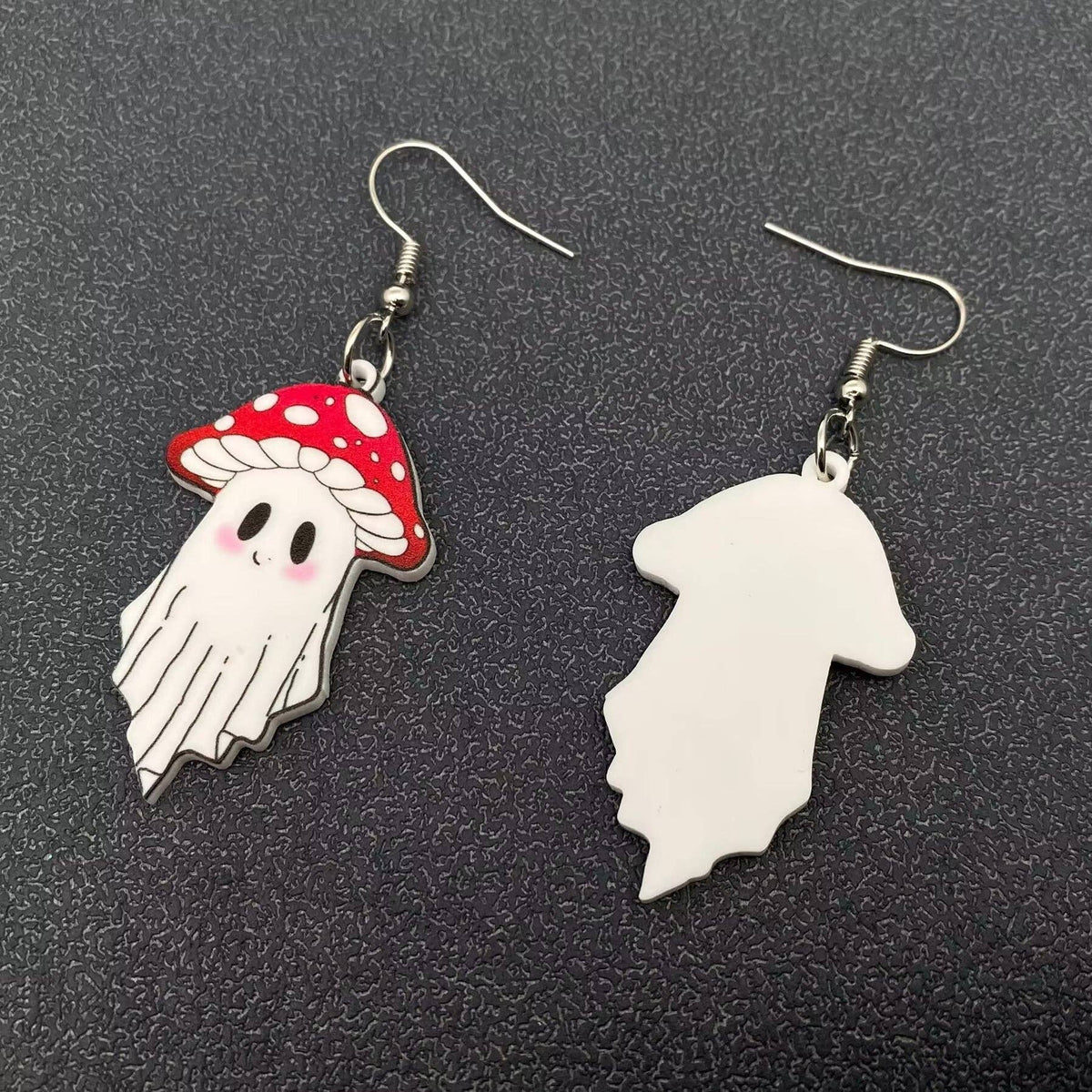 Mushroom Ghost Earrings