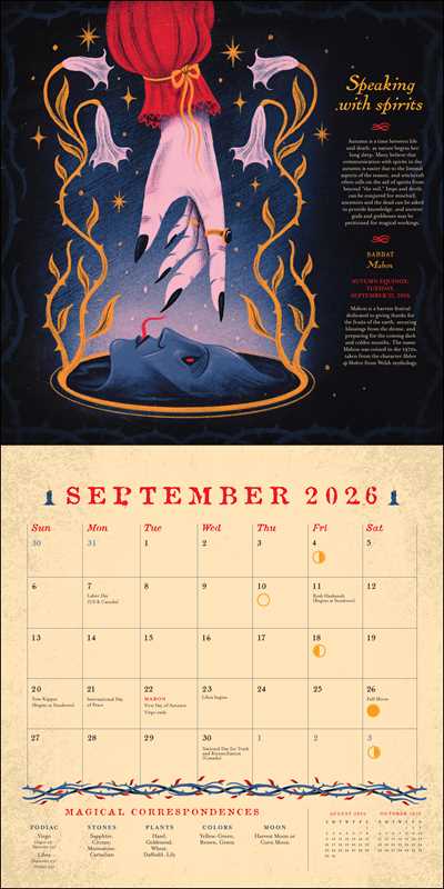 Seasons of the Witch 2026 Wall Calendar