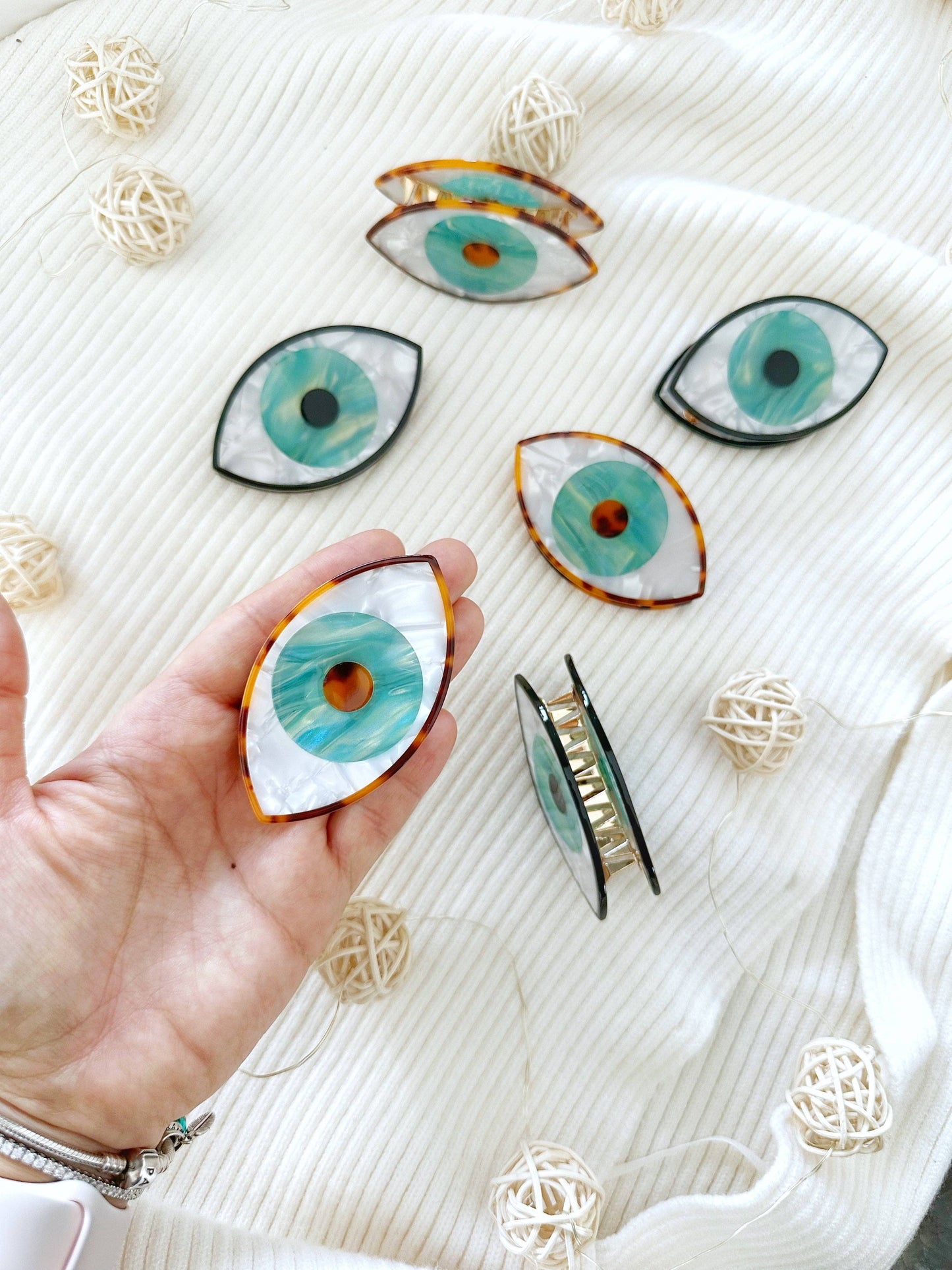 Evil Eye Hair Claw