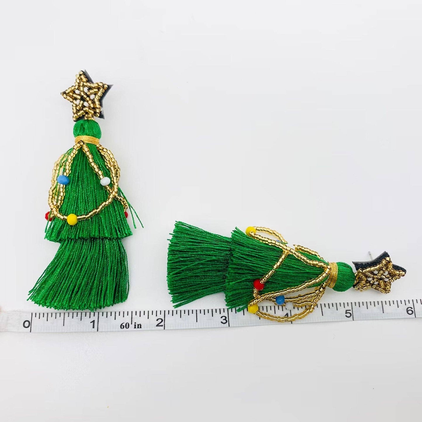 Holiday Tassel Tree Earrings