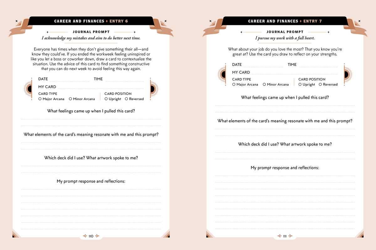 One Card Tarot Journal